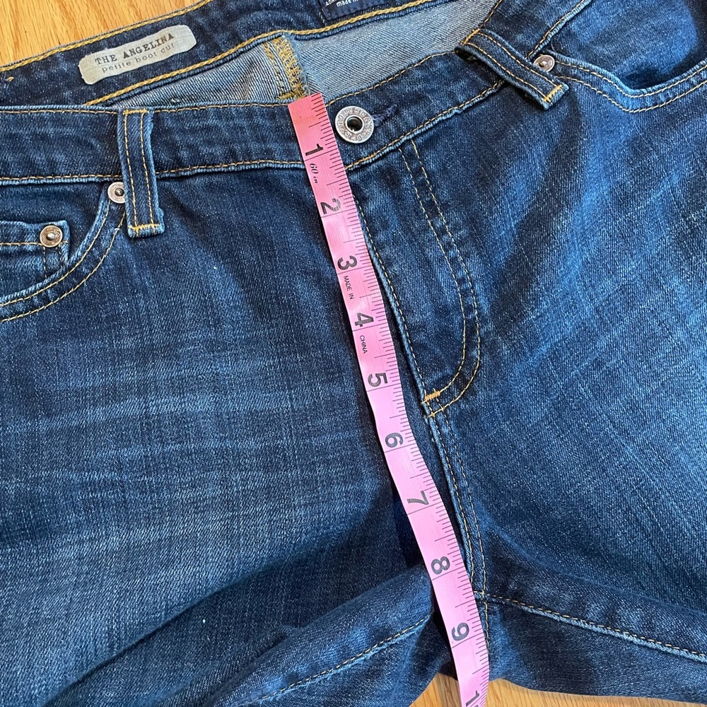 Ag Adriano Goldschmied Womens Angelina Boot Cut Jeans Size 32P Midrise Stretch - Picture 3 of 10